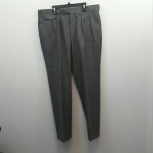 John Alexander Gray Glen Check Wool Pants 36-29 (Made in USA)